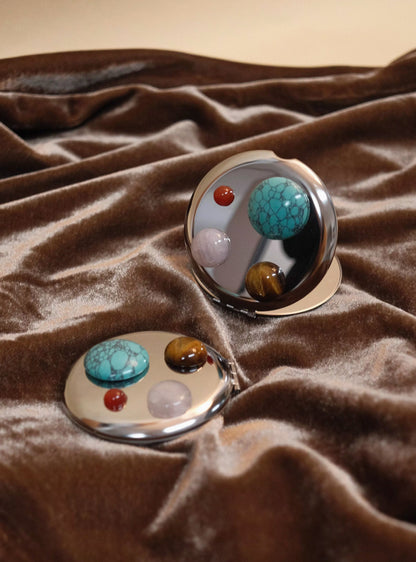 Three Stones Compact Mirror