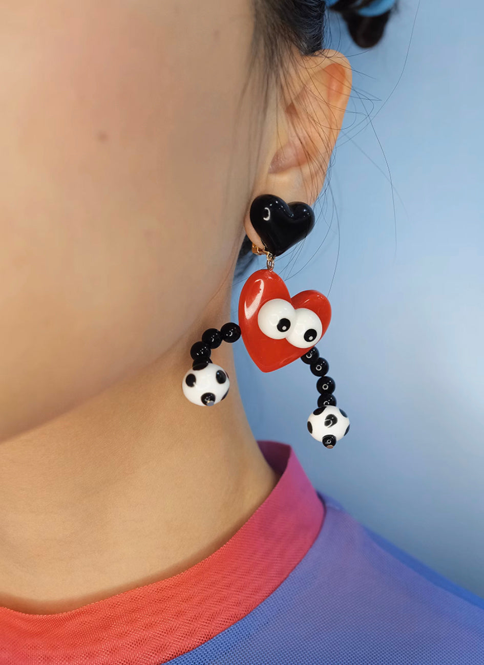 Football Baby Acyclic Earrings