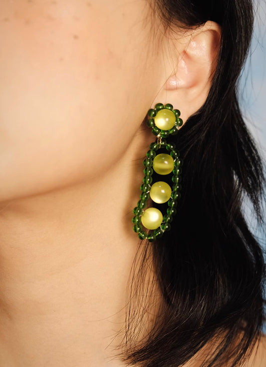 Pea Acyclic Earrings