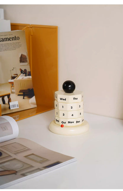 Spinning Desktop Perpetual Calendar